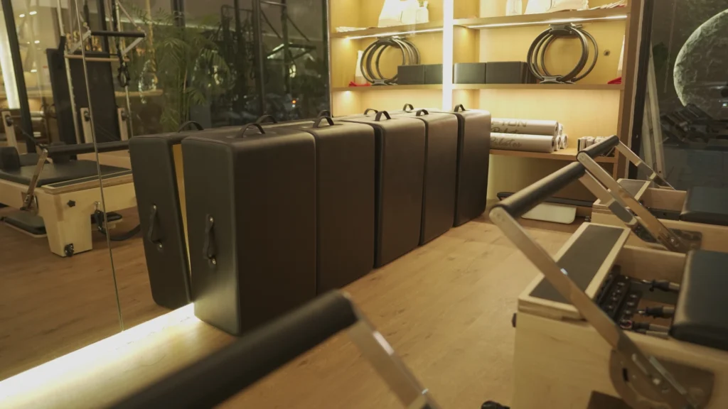 Equipment wall at J Pilates Ghansoli
