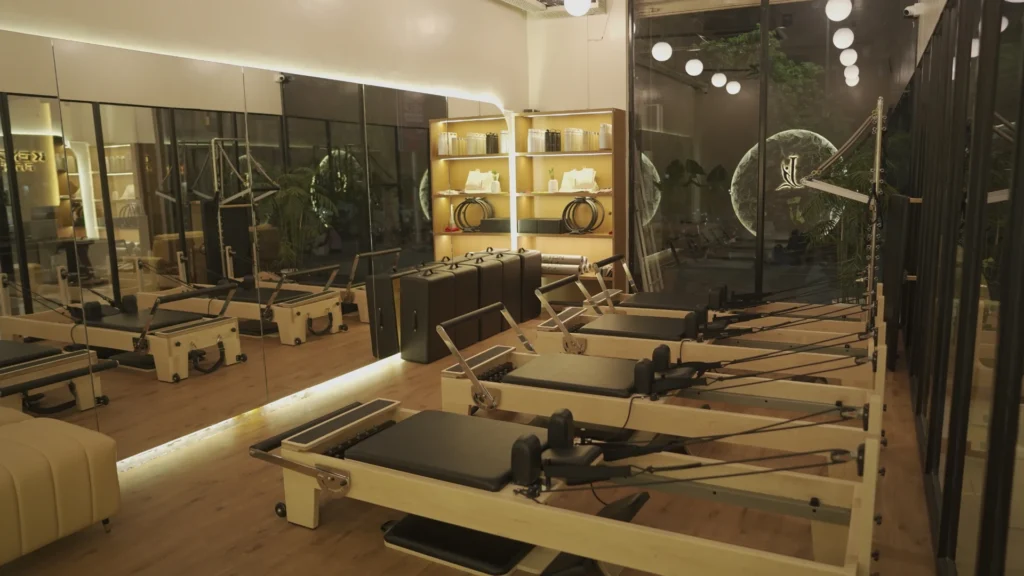 Pilates reformer equipment at J Pilates Ghansoli